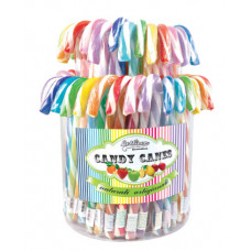 Mix Monocolor Candy Canes, 72 Pieces