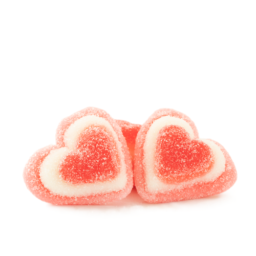 Cuori Rosa Zuccherati, 1kg Cuori Rosa Zuccherati, 1kg