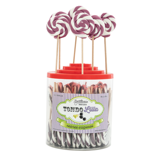 Barattolo Tondo Lilla 25gr, 50 Pezzi