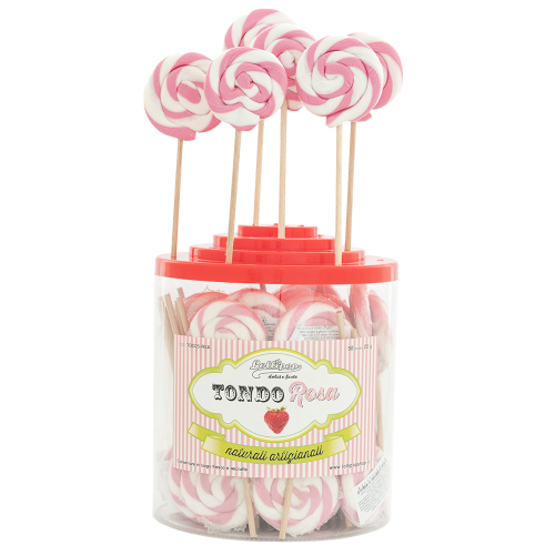 Barattolo Tondo Rosa 25gr, 50 Pezzi
