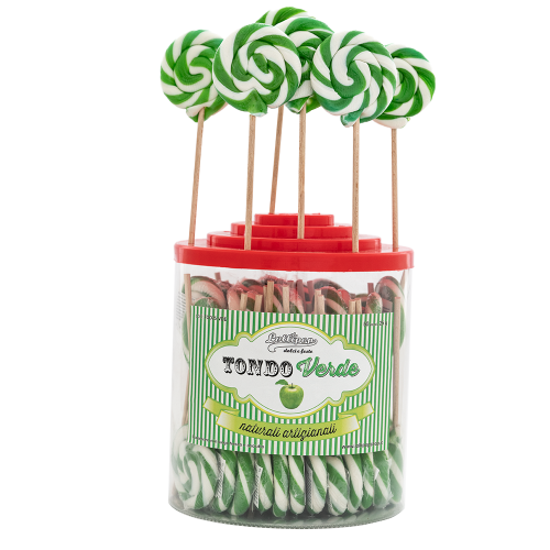 Barattolo Tondo Verde 25gr, 50 Pezzi