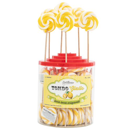 Barattolo Tondo Giallo 25gr, 50 Pezzi