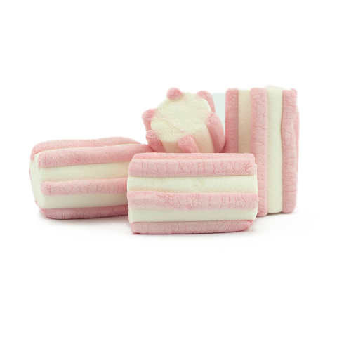 Marshmallow Striato Rosa, 1kg