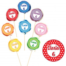 Tondo 25g Personalizzato, Tema Pois