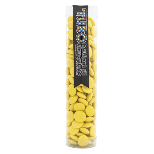 Tubo Bottoni di Cioccolato Gialli, 175g Tubo Bottoni di Cioccolato Gialli, 175g